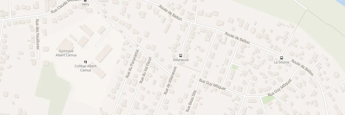 Plan du 16 Rue de Villeneuve à Vierzon