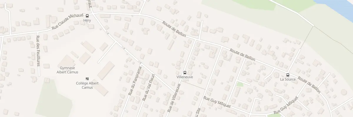 Plan du 10 Rue de Villeneuve à Vierzon