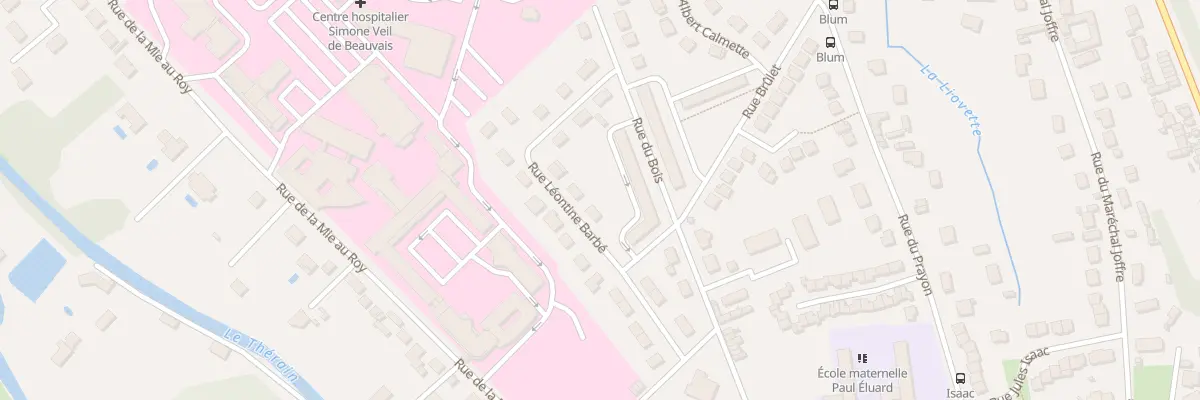 Plan du 6 Rue Léontine Barbé à Beauvais