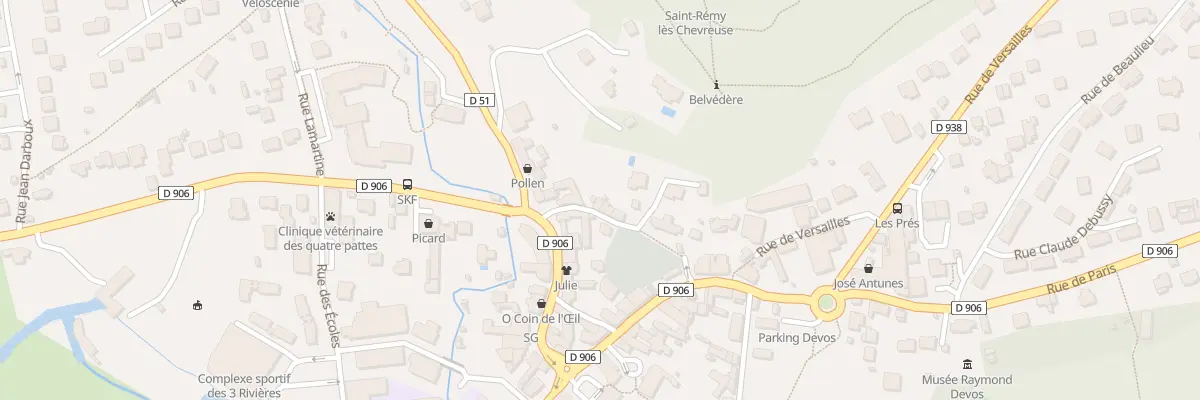 Plan du 3 Rue des Roches à Saint-Rémy-lès-Chevreuse