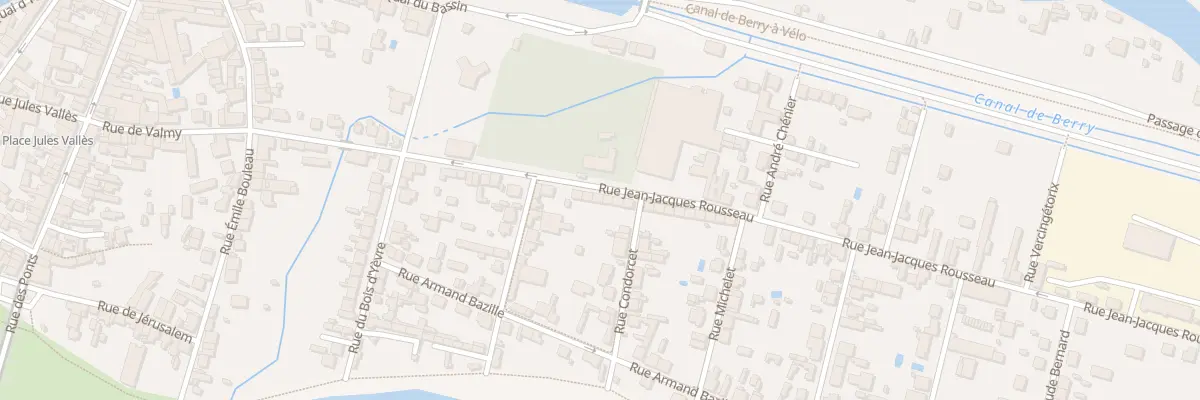 Plan du 29 Rue Jean Jacques Rousseau à Vierzon