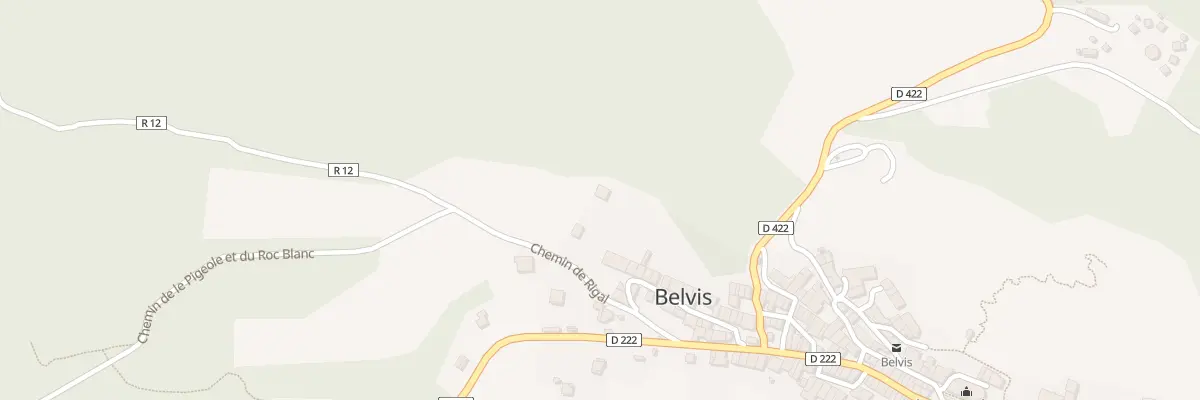 Plan du 134 Che du Rigal à Belvis