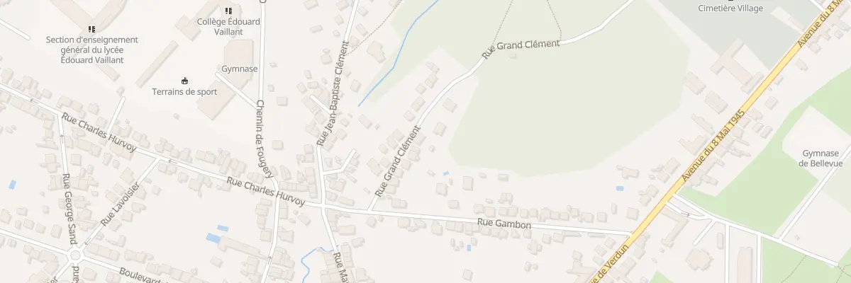 Plan du 13 Rue Grand Clement à Vierzon
