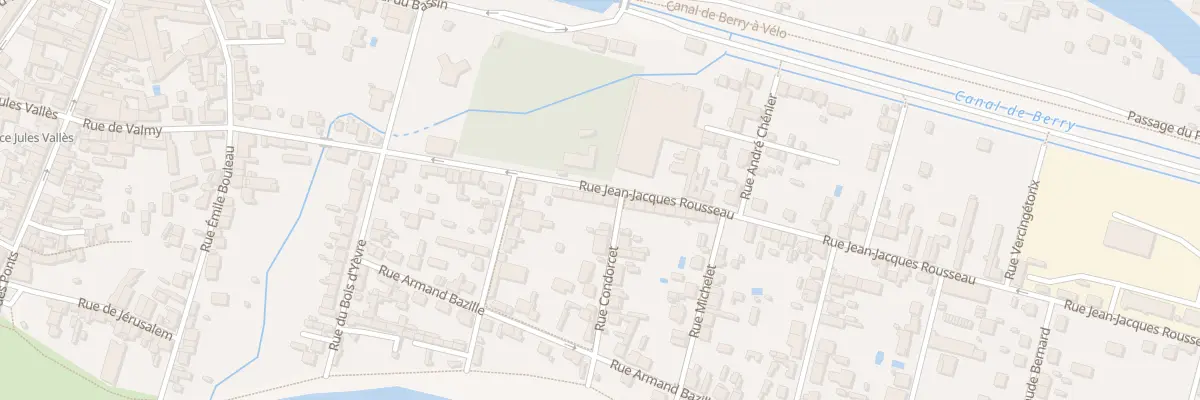 Plan du 33 Rue Jean Jacques Rousseau à Vierzon