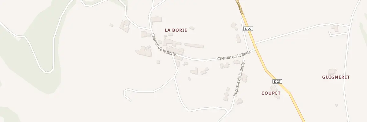 Plan du 19 Che de la Borie à Mailhoc