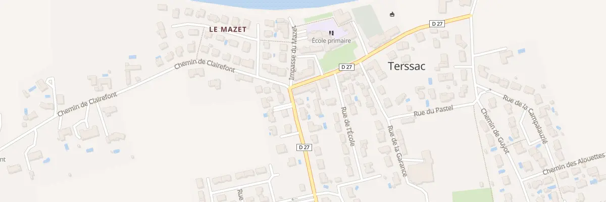 Plan du 2E All du Colombier à Terssac