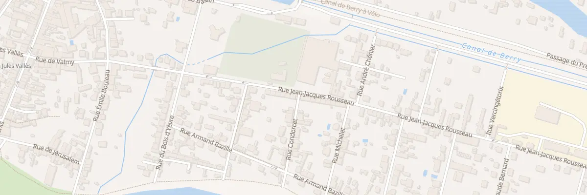 Plan du 35 Rue Jean Jacques Rousseau à Vierzon