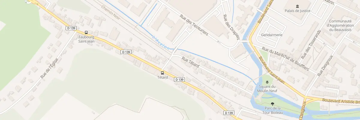 Plan du 2 Rue Tétard à Beauvais