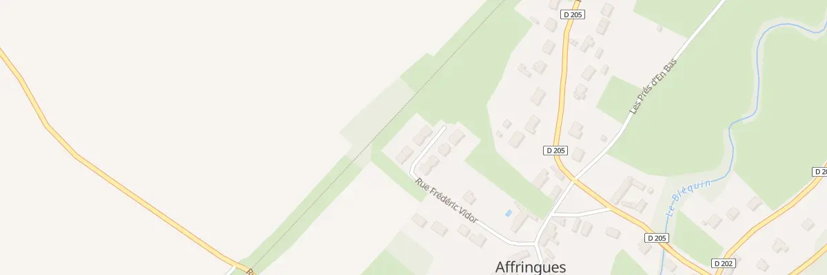 Plan du 13 Rue Frédéric Vidor à Affringues