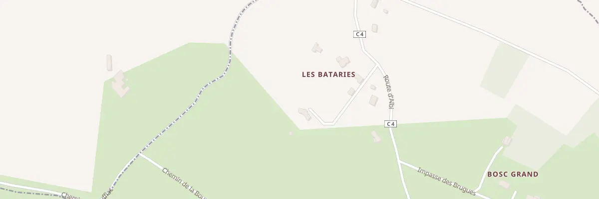 Plan du 5175 Las Bataries à Rouffiac
