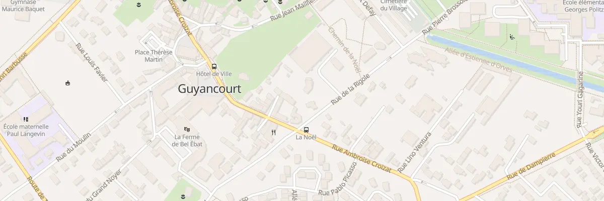 Plan du 25 Rue Ambroise Croizat à Guyancourt