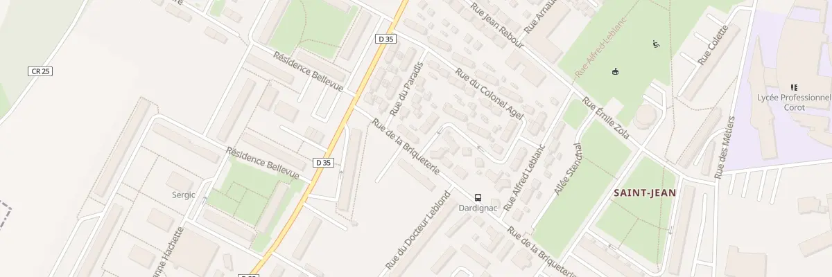 Plan du 3 Rue de la Briqueterie à Beauvais