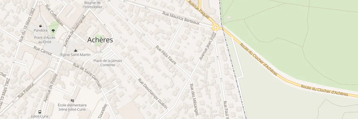 Plan du 17 Av Félix Faure à Achères