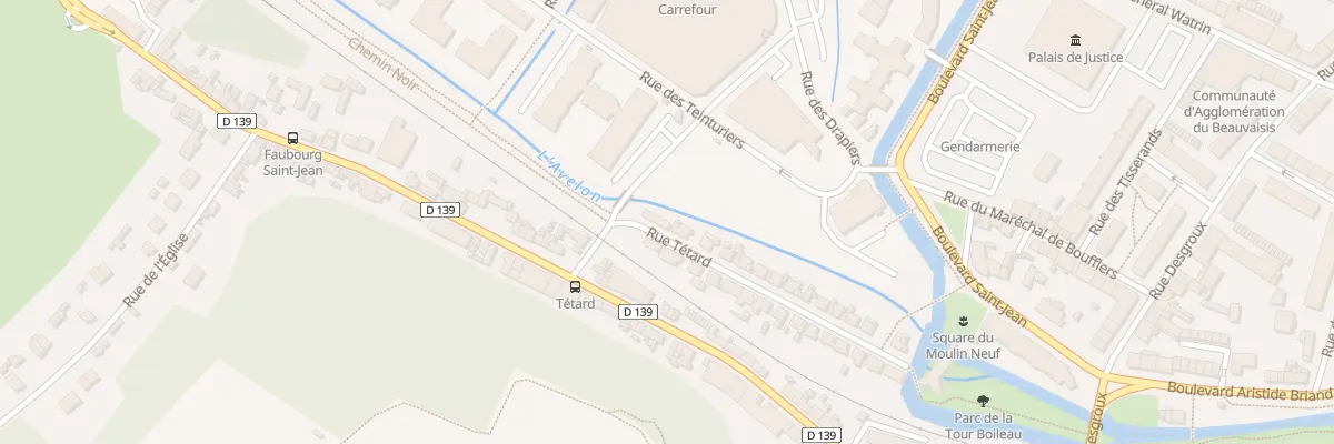 Plan du 3B Rue Tétard à Beauvais