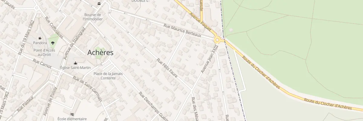 Plan du 5 Rue Lasne Berger à Achères