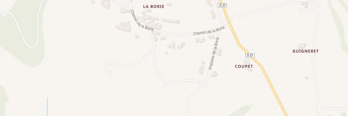 Plan du 5139 La Borie à Mailhoc