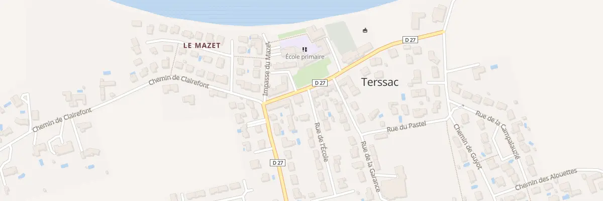 Plan du 9 Pl de l’Eglise à Terssac