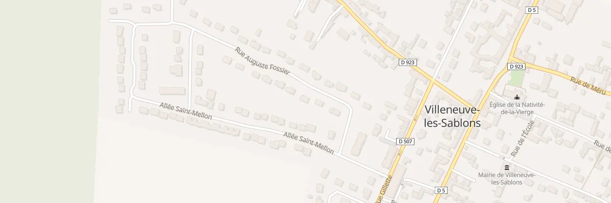 Plan du 20 Rue Auguste Fossier à Villeneuve-les-Sablons