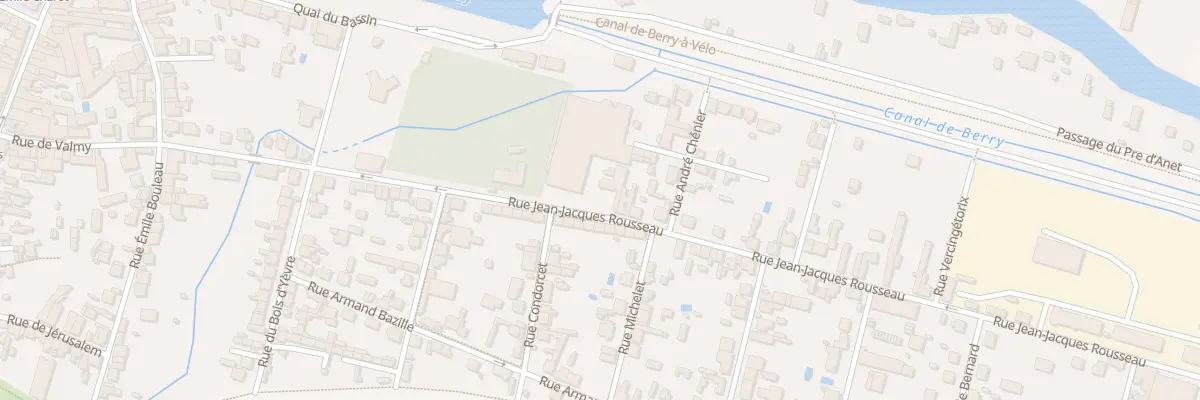 Plan du 12 Rue Jean Jacques Rousseau à Vierzon