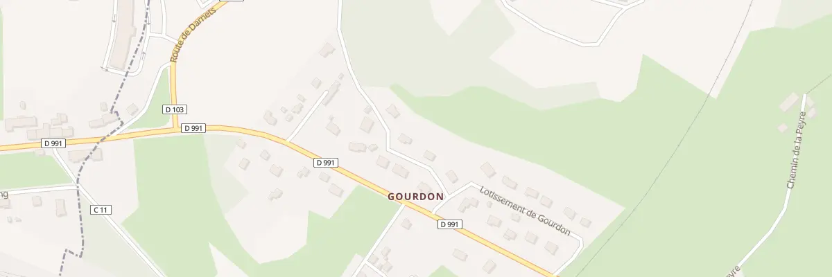 Plan du 18 Lot Gourdon à Moustier-Ventadour