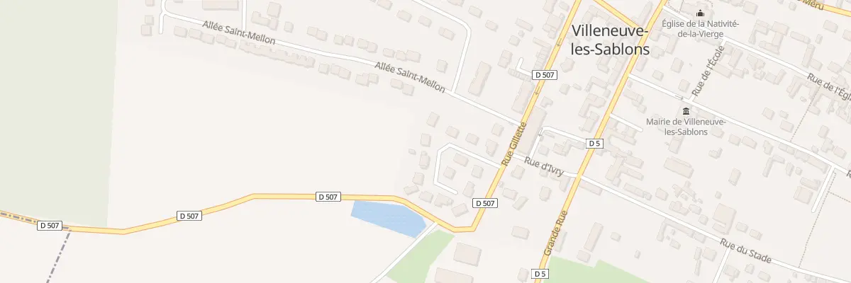 Plan du 8 All de la Musigniere à Villeneuve-les-Sablons