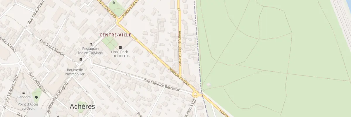 Plan du 3 Av Jules Guesde à Achères