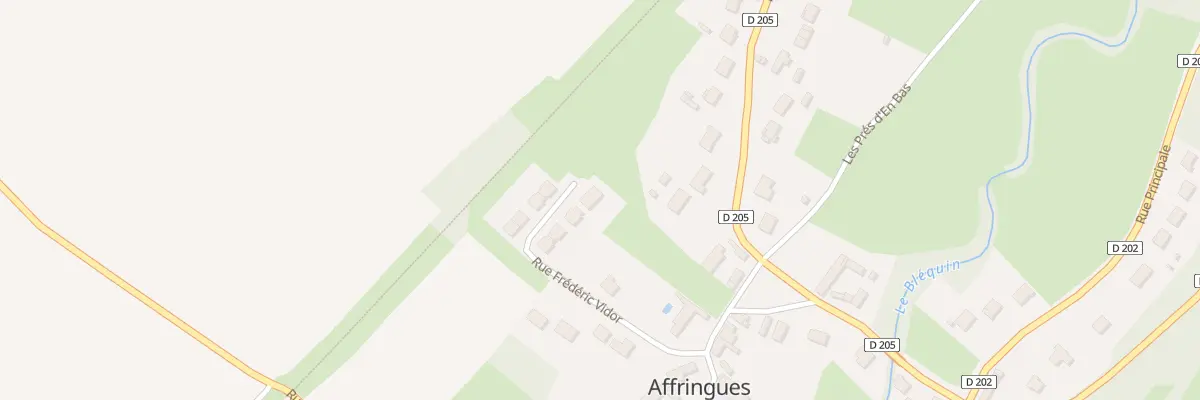 Plan du 12 Rue Frédéric Vidor à Affringues