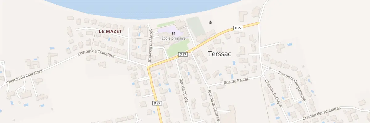 Plan du 15 Pl de l’Eglise à Terssac