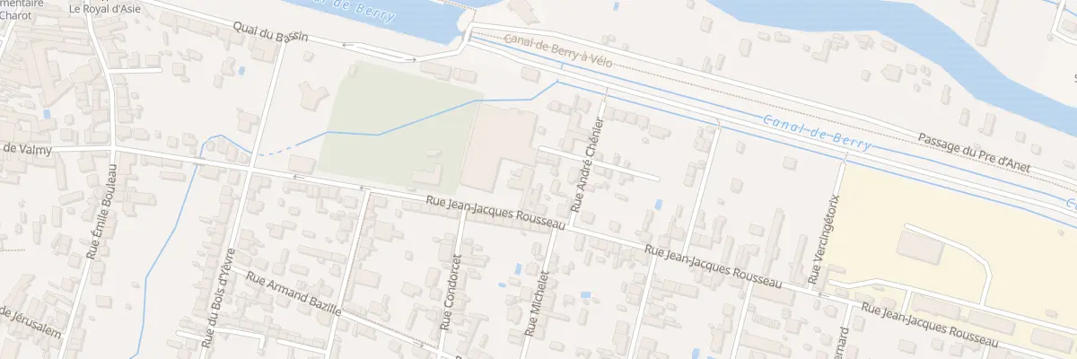 Plan du 14 Rue Jean Jacques Rousseau à Vierzon