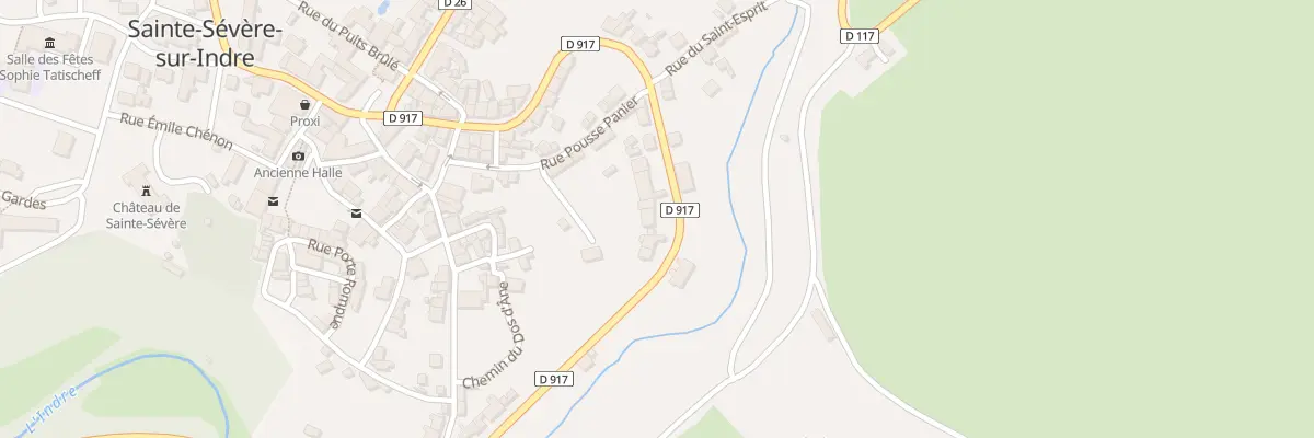 Plan du 64 Av de l’Auvergne à Sainte-Sévère-sur-Indre