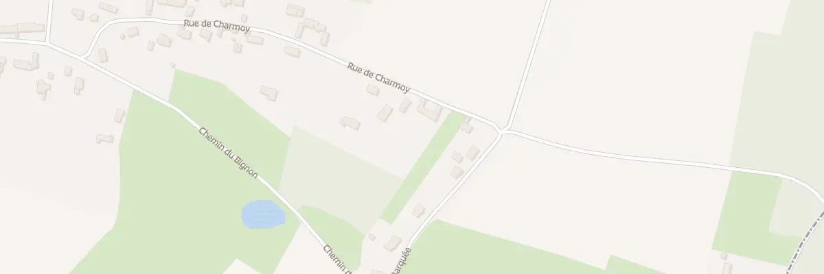 Plan du 144 Rue de Charmoy à Vennecy