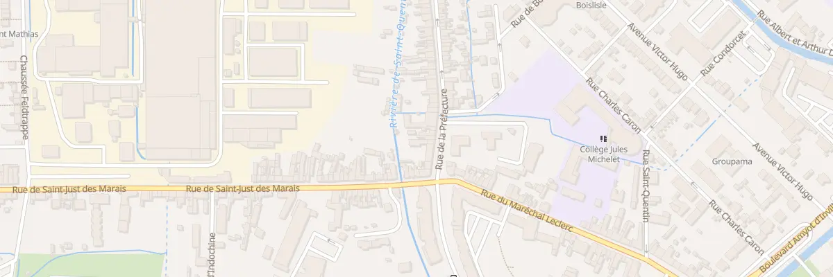 Plan du 7 Rue de la Préfecture à Beauvais