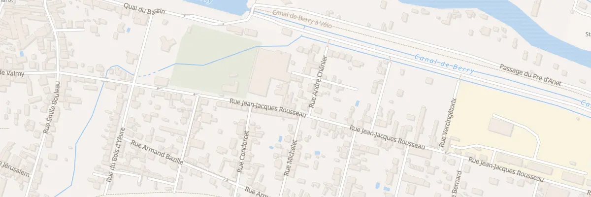 Plan du 18 Rue Jean Jacques Rousseau à Vierzon