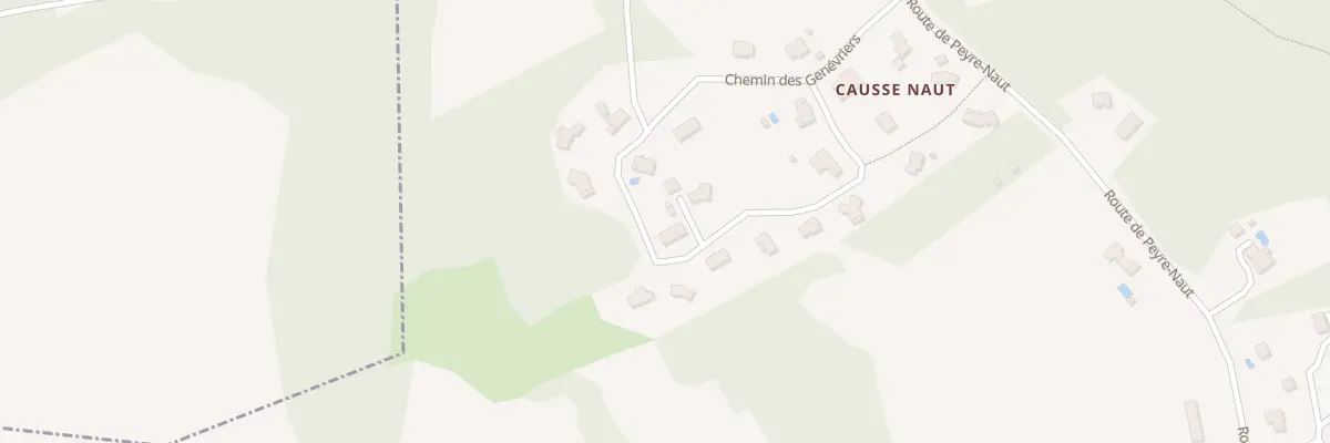 Plan du 391 Che des Genevriers à Naussac