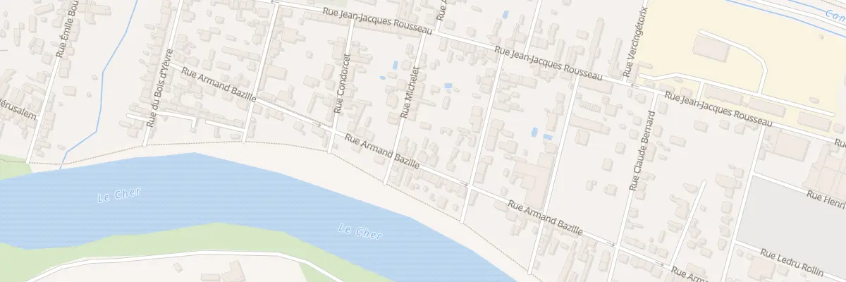 Plan du 28 Rue Armand Bazille à Vierzon