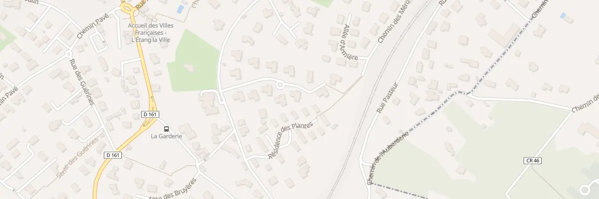 Plan du 8 All de la Clemencerie à L’Étang-la-Ville