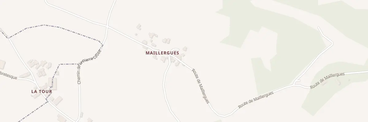 Plan du 1028 Rte de Maillergues à Salles-Courbatiès