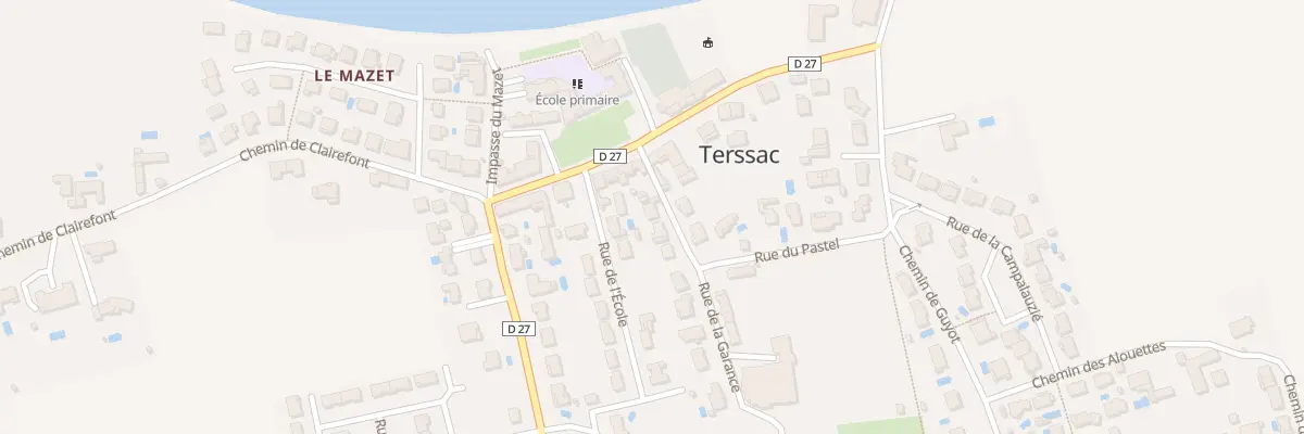 Plan du 3 Rue de la Garance à Terssac