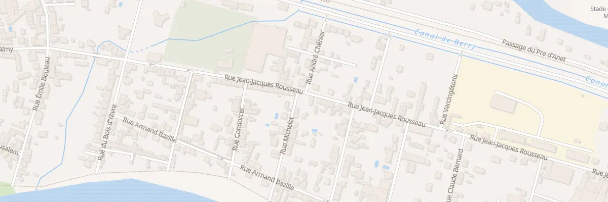 Plan du 2 Rue Michelet à Vierzon