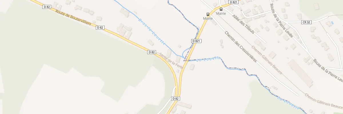 Plan du 2 Sen de la Ferté à Chalo-Saint-Mars