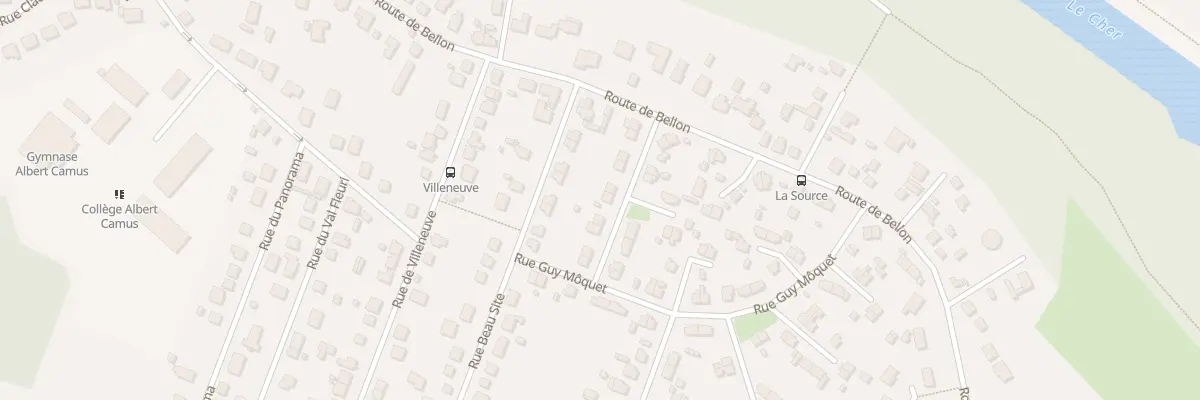 Plan du 112 Rue Daniele Casanova à Vierzon