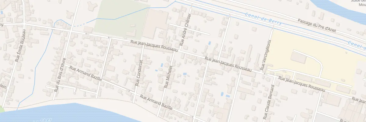 Plan du 55 Rue Jean Jacques Rousseau à Vierzon