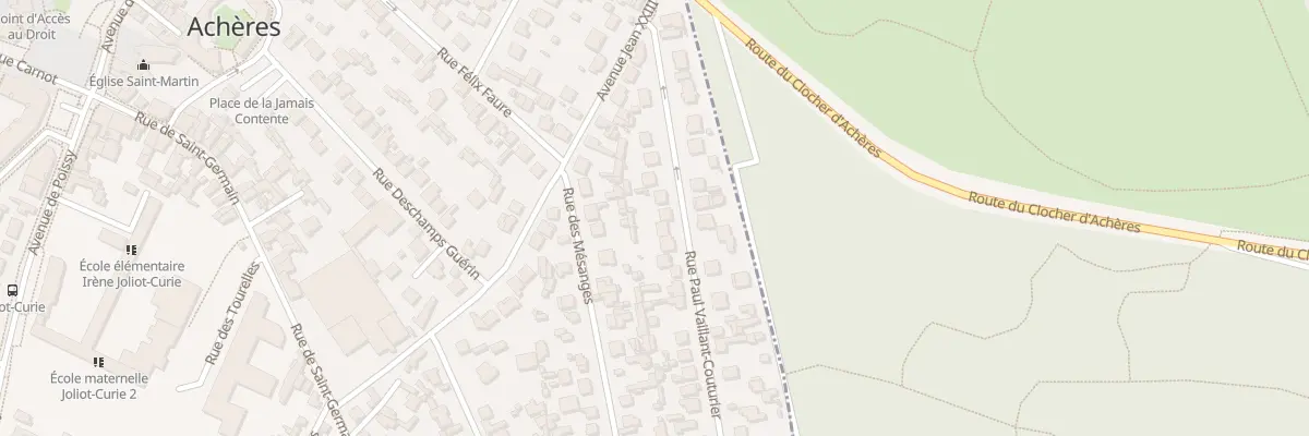 Plan du 16 Rue Paul Vaillant Couturier à Achères