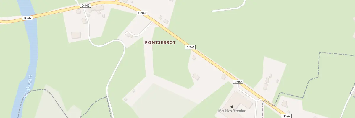 Plan du 36 Le Pont Sebrot à Moutier-d’Ahun