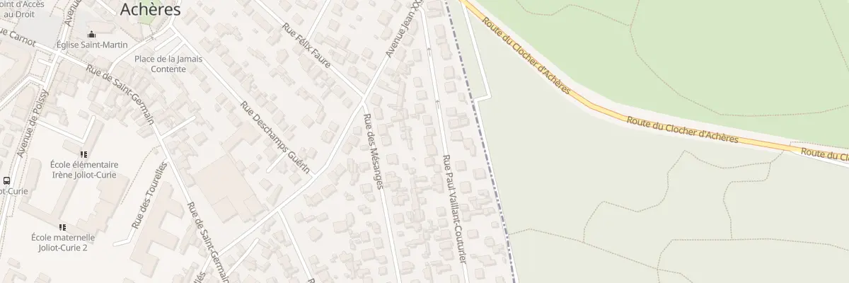 Plan du 16B Rue Paul Vaillant Couturier à Achères