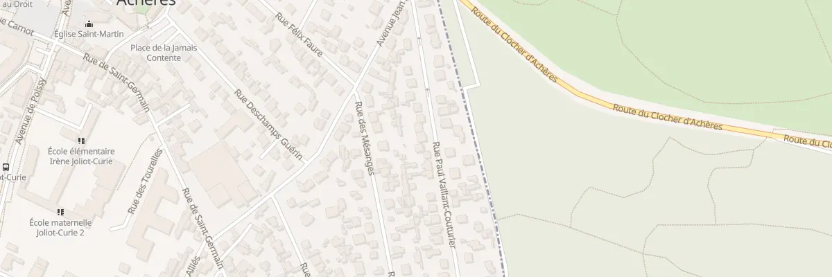 Plan du 18 Rue Paul Vaillant Couturier à Achères