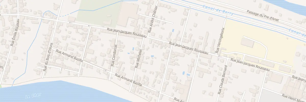 Plan du 57 Rue Jean Jacques Rousseau à Vierzon