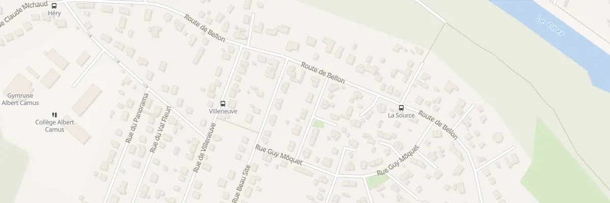 Plan du 116 Rue Daniele Casanova à Vierzon