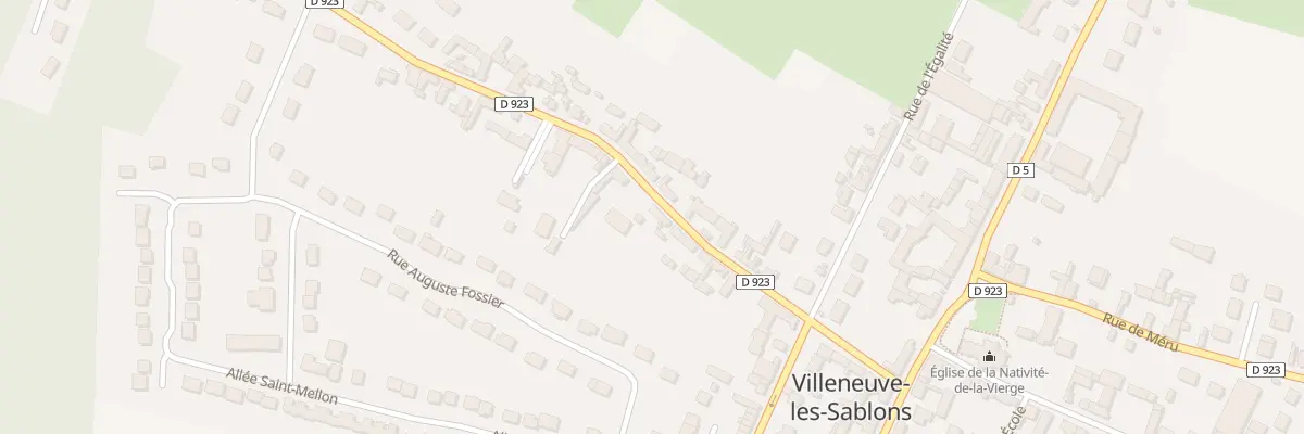 Plan du 23 Rue de la Gloriette à Villeneuve-les-Sablons