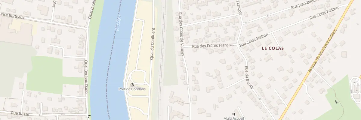 Plan du 13B Rue des Côtes de Vannes à Conflans-Sainte-Honorine